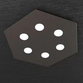 Plafoniera TP-HEXAGON 1142 PG GX53 LED metallo esagonale lampada parete soffitto moderna interno