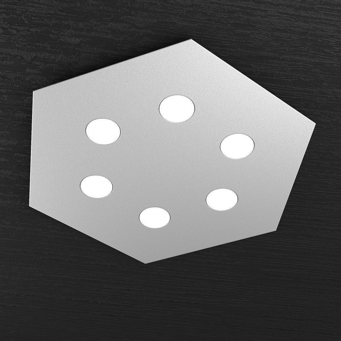 Plafoniera TP-HEXAGON 1142 PG GX53 LED metallo esagonale lampada parete soffitto moderna interno