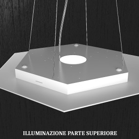 Sospensione TP-HEXAGON 1142 SP GX53 LED metallo esagonale lampadario moderno multiluce interno