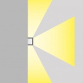 PN-CONNECTION EST169 E27 LED applique murale grise moderne extérieur IP54
