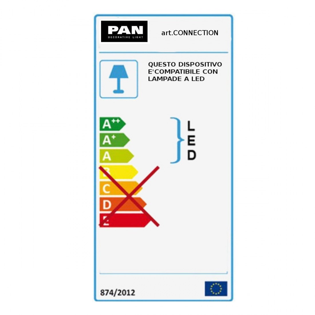 Applique PN-CONNECTION EST167 E27 LED moderno grigio biemissione lampada parete esterno IP54