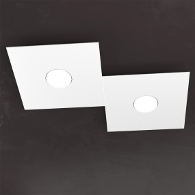 Plafoniera TP-ECCENTRIC 1156 2L GX53 LED metallo quadrato lampada parete soffitto rettangolare moderna interno