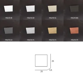 Applique TP-ECCENTRIC 1156 1D componente decorativo quadrato metallo verniciato parete soffitto moderna interno