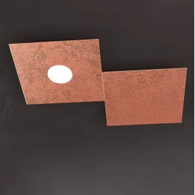 Plafoniera TP-ECCENTRIC 1156 1L1D GX53 LED metallo quadrato lampada parete soffitto decorativa moderna interno