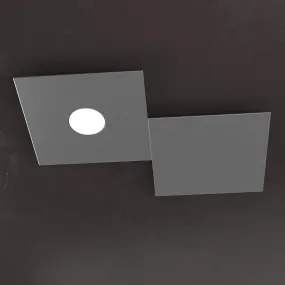 Plafoniera TP-ECCENTRIC 1156 1L1D GX53 LED metallo quadrato lampada parete soffitto decorativa moderna interno