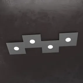 Plafoniera TP-ECCENTRIC 1156 4L GX53 LED metallo quadrato lampada parete soffitto componibile moderna interno