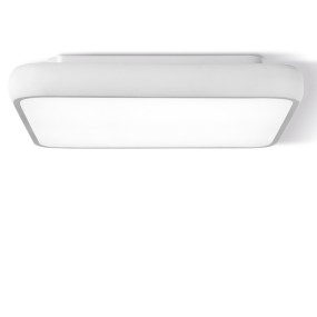 Plafoniera PN-DAMA 38W LED 2490LM 3000°K 42x42 alluminio bianco nero opaco lampada soffitto quadrata interno