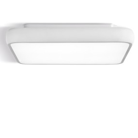 Plafoniera PN-DAMA 62W LED 4240LM 3000°K 64x64 alluminio bianco nero opaco lampada soffitto quadrata interno