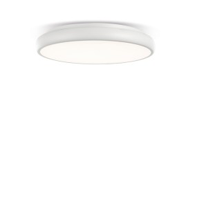 Plafoniera PN-PLAY 62W LED 4760LM 3000°K 61cm alluminio bianco nero opaco lampada soffitto tonda interno