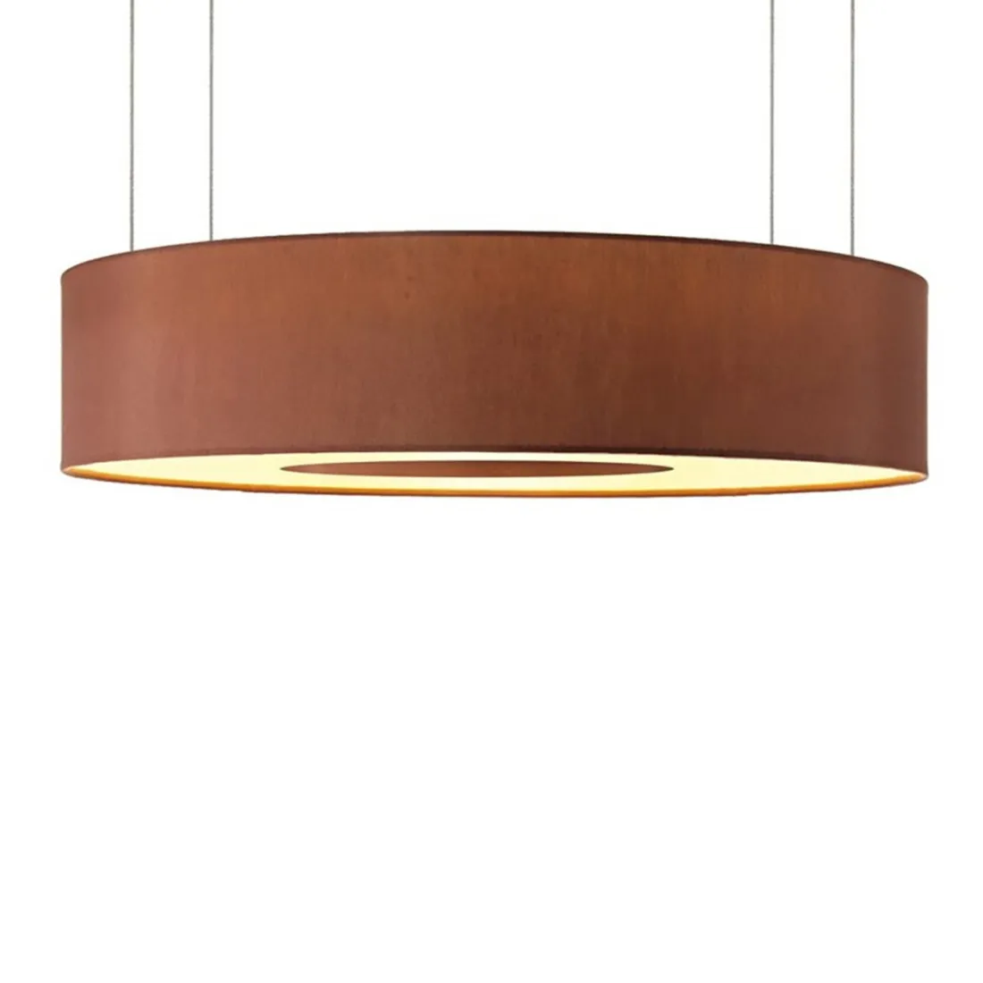Lustre PN-SATURNO E27 LED 110cm cylindre de suspension en tissu simili cuir capuchon multi-lumière moderne à l'intérieur