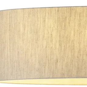 Sospensione PN-GIOVE E27 LED 60CM cilindro tessuto lino bordeaux nero lampadario moderno interno