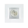 Spot encastrable PN-PRIAMO INC1501 GU5.3 LED plâtre blanc à peindre carré faux plafond intérieur IP20