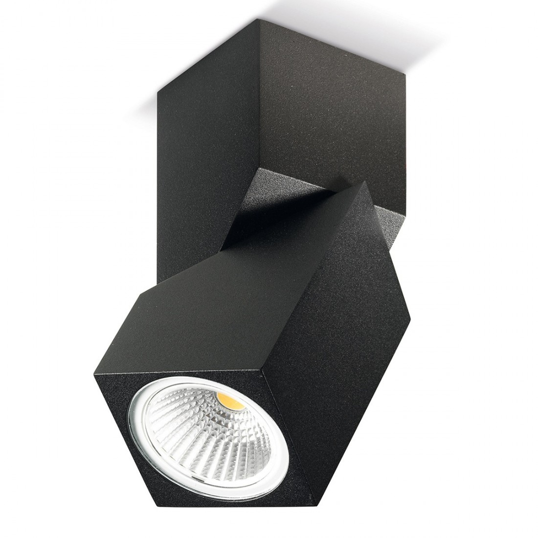 Spot PN-DIPPY 7W LED 600LM 3000°K IP40 alluminio nero bianco opaco orientabile faretto parete soffitto interno esterno