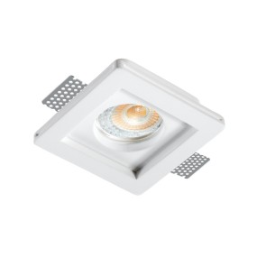 Spot encastrable LED en plâtre PAN International PARIDE INC1500, coloris blanc