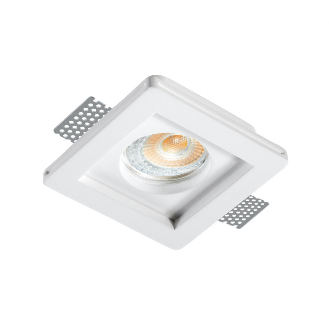 Faretto incasso PN-PARIDE INC1500 GU5.3 LED gesso bianco verniciabile scomparsa controsoffitto IP20