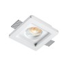 Faretto incasso PN-PARIDE INC1500 GU5.3 LED gesso bianco verniciabile scomparsa controsoffitto IP20