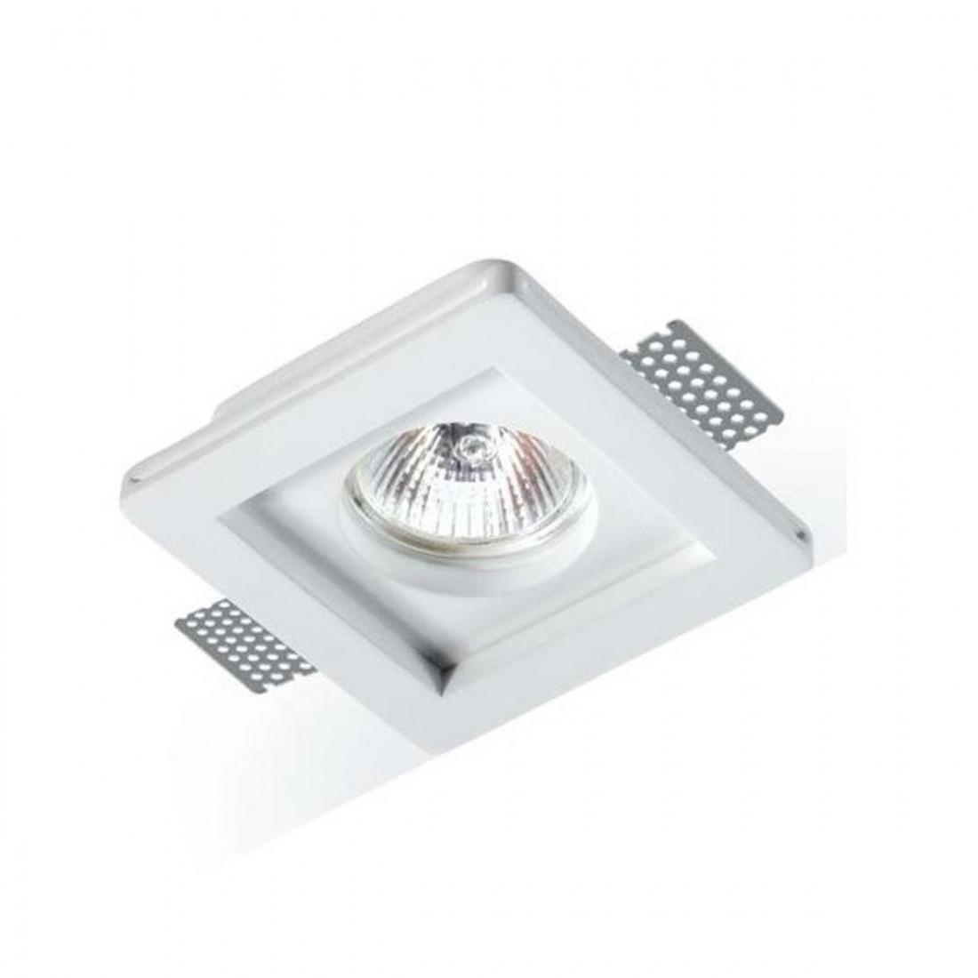 Spot encastrable PN-PARIDE INC1500 GU5.3 LED plâtre blanc faux plafond escamotable à peindre IP20