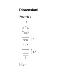 Faretto incasso OBLO MICRO EST355 Pan international