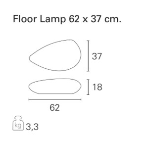 Lampada terra STONE EST510 EST511 Pan international