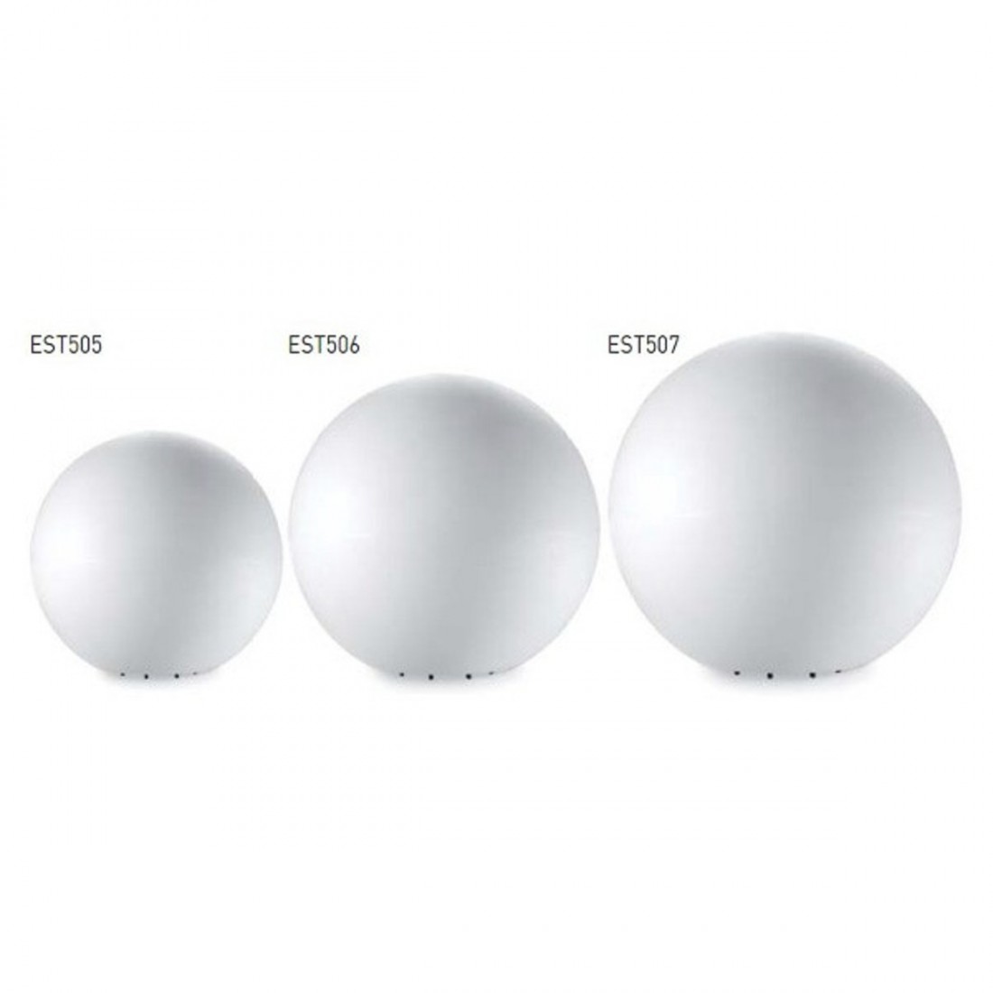 Sphère PN-SPHERE EST505 EST506 EST507 E27 blanc globe thermoplastique LED lampe terre extérieur IP65