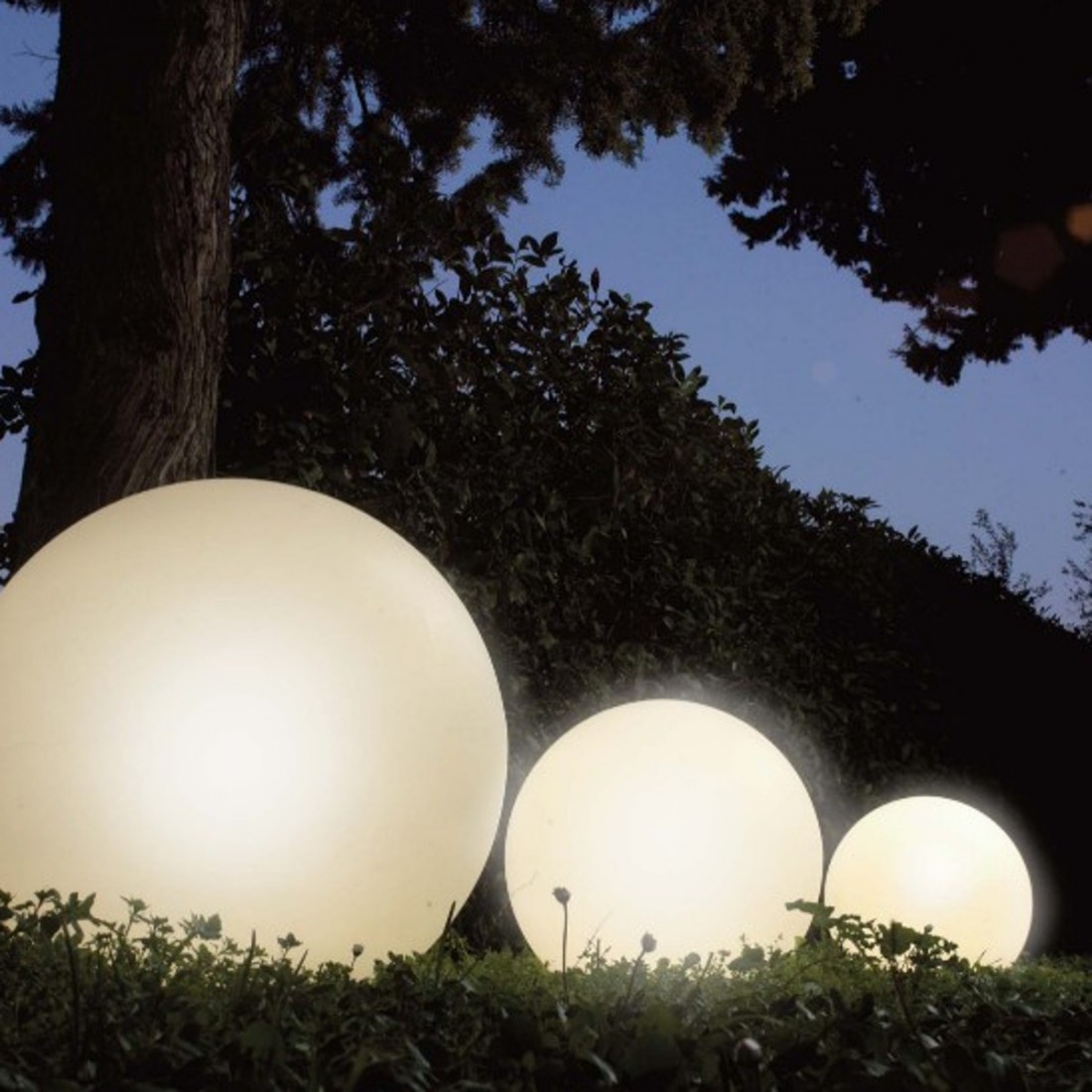 Sphère PN-SPHERE EST505 EST506 EST507 E27 blanc globe thermoplastique LED lampe terre extérieur IP65
