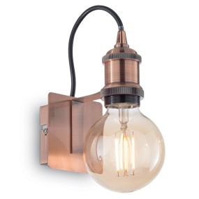 ID-FRIDA AP1 E27 applique murale LED lampe en métal cuivre antique rustique mur vintage intérieur classique