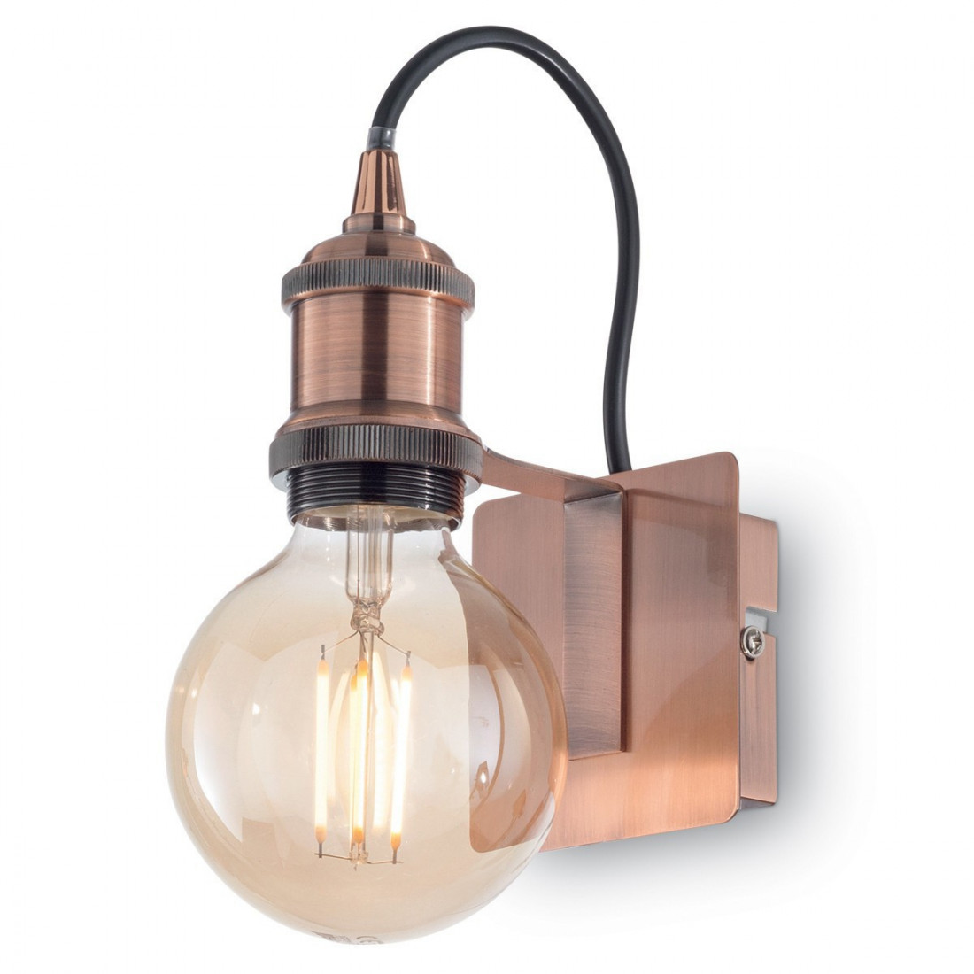 ID-FRIDA AP1 E27 applique murale LED lampe en métal cuivre antique rustique mur vintage intérieur classique