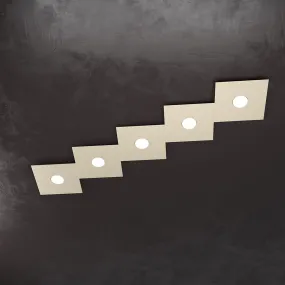 Plafoniera TP-ECCENTRIC 1156 5L GX53 LED metallo quadrato lampada parete soffitto rettangolare moderna interno