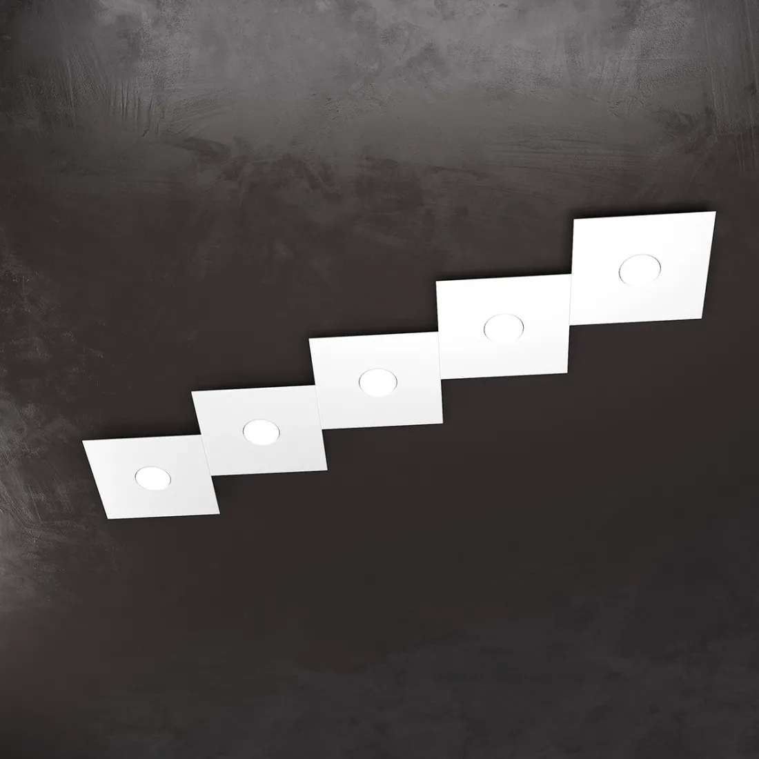 Plafonnier TP-ECCENTRIC 1156 5L GX53 LED lampe carrée en métal plafond mural rectangulaire intérieur moderne