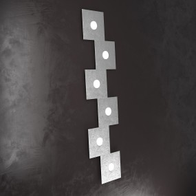 Plafoniera TP-ECCENTRIC 1156 SL GX53 LED metallo quadrato lampada parete soffitto moderna multiluce interno