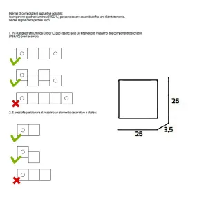 Plafonnier TP-ECCENTRIC 1156 3L3D GX53 LED lampe carrée en métal plafond mural décoratif intérieur moderne