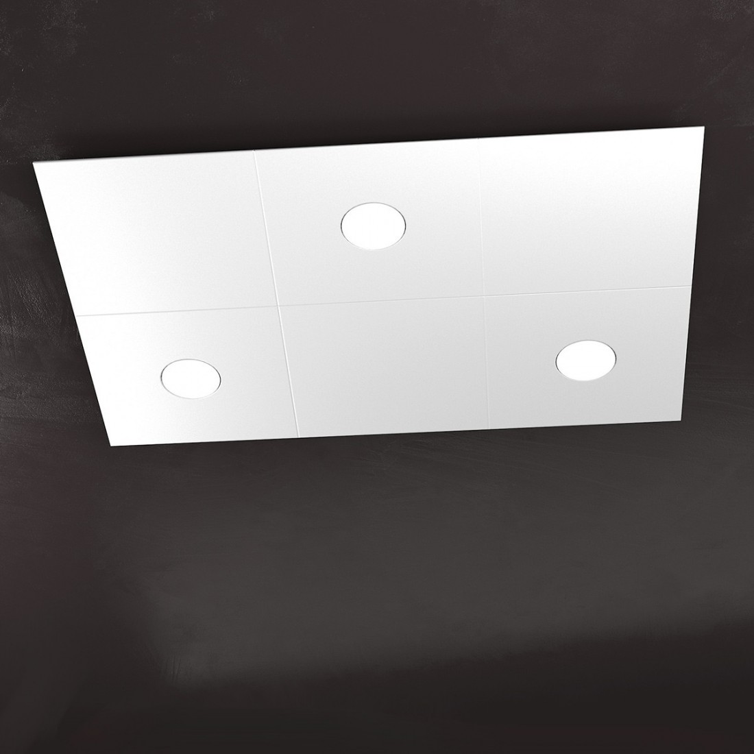 Plafoniera TP-ECCENTRIC 1156 3L3D GX53 LED metallo quadrato lampada parete soffitto decorativa moderna interno