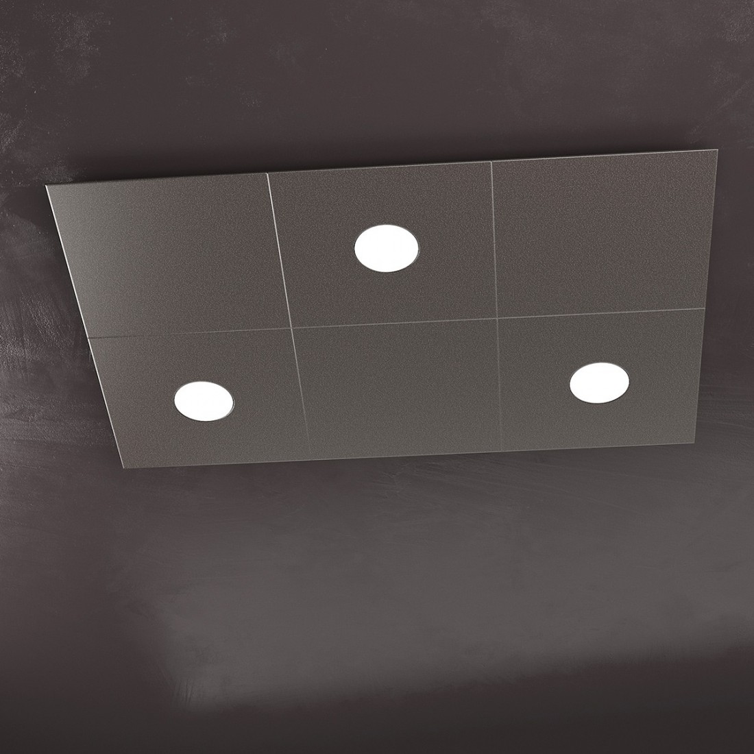 Plafoniera TP-ECCENTRIC 1156 3L3D GX53 LED metallo quadrato lampada parete soffitto decorativa moderna interno