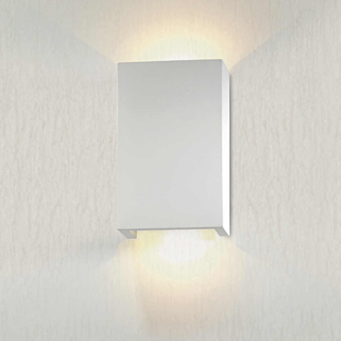 PN-OBERON PAR321 Applique murale à LED 6W 300LM plâtre blanc à peindre applique murale intérieure moderne IP20