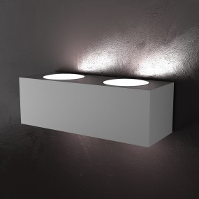 Applique TP-ECCENTRIC 1156 A4 25.5CM GX53 LED metallo verniciato biemissione lampada parete rettangolare moderna interno