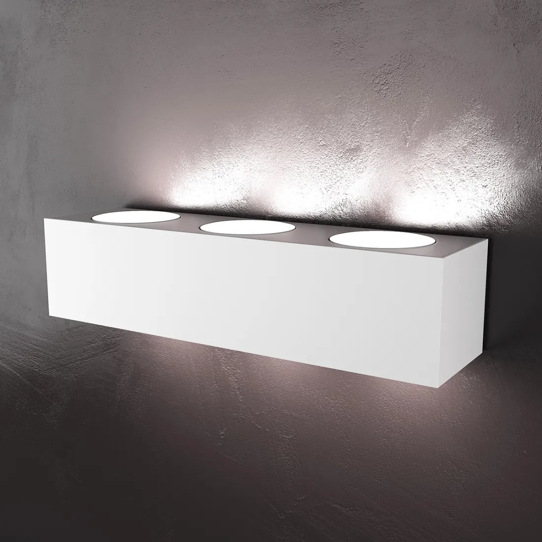 Applique TP-ECCENTRIC 1156 A6 35.3CM GX53 LED metallo verniciato biemissione lampada parete rettangolare moderna interno