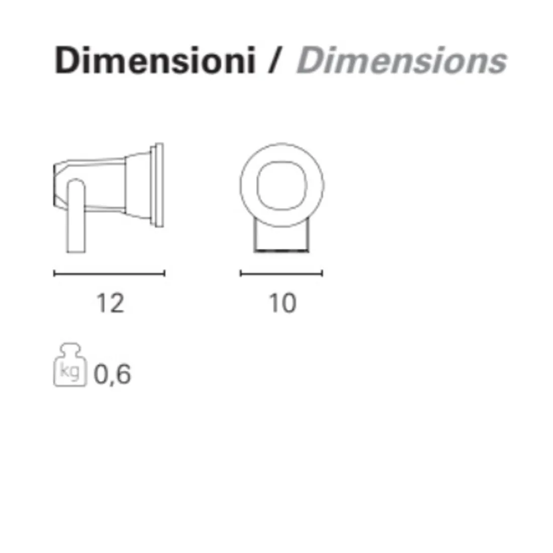 Applique PN-WET GU10 50W avec paroi extérieure moderne en aluminium