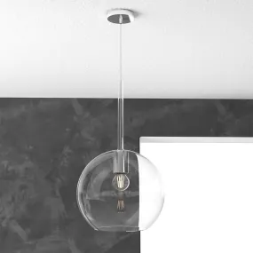 Suspension TP-FUTURE SG 25CM E27 LED en verre pyrex coloré soufflé abaissé lustre moderne classique