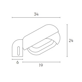 Tête de mât SO-RESIDENCE 277 E27 OVAL LED lampadaire d'extérieur moderne thermoplastique IP44