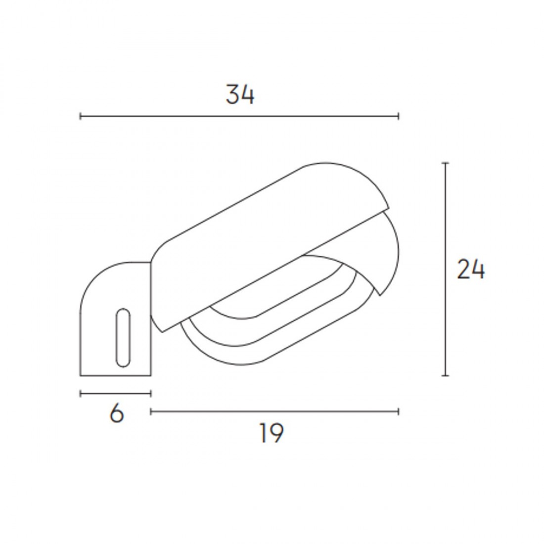 Tête de mât SO-RESIDENCE 277 E27 OVAL LED lampadaire d'extérieur moderne thermoplastique IP44