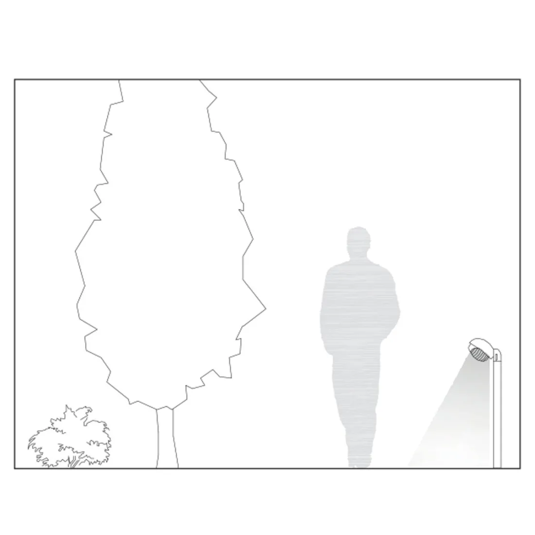 Tête de mât SO-RESIDENCE 277 E27 OVAL LED lampadaire d'extérieur moderne thermoplastique IP44