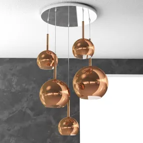 Lustre TP-FUTURE S5 TMIX E27 Ampoule LED en verre pyrex soufflé coloré abaissé plaque moderne classique multiluce