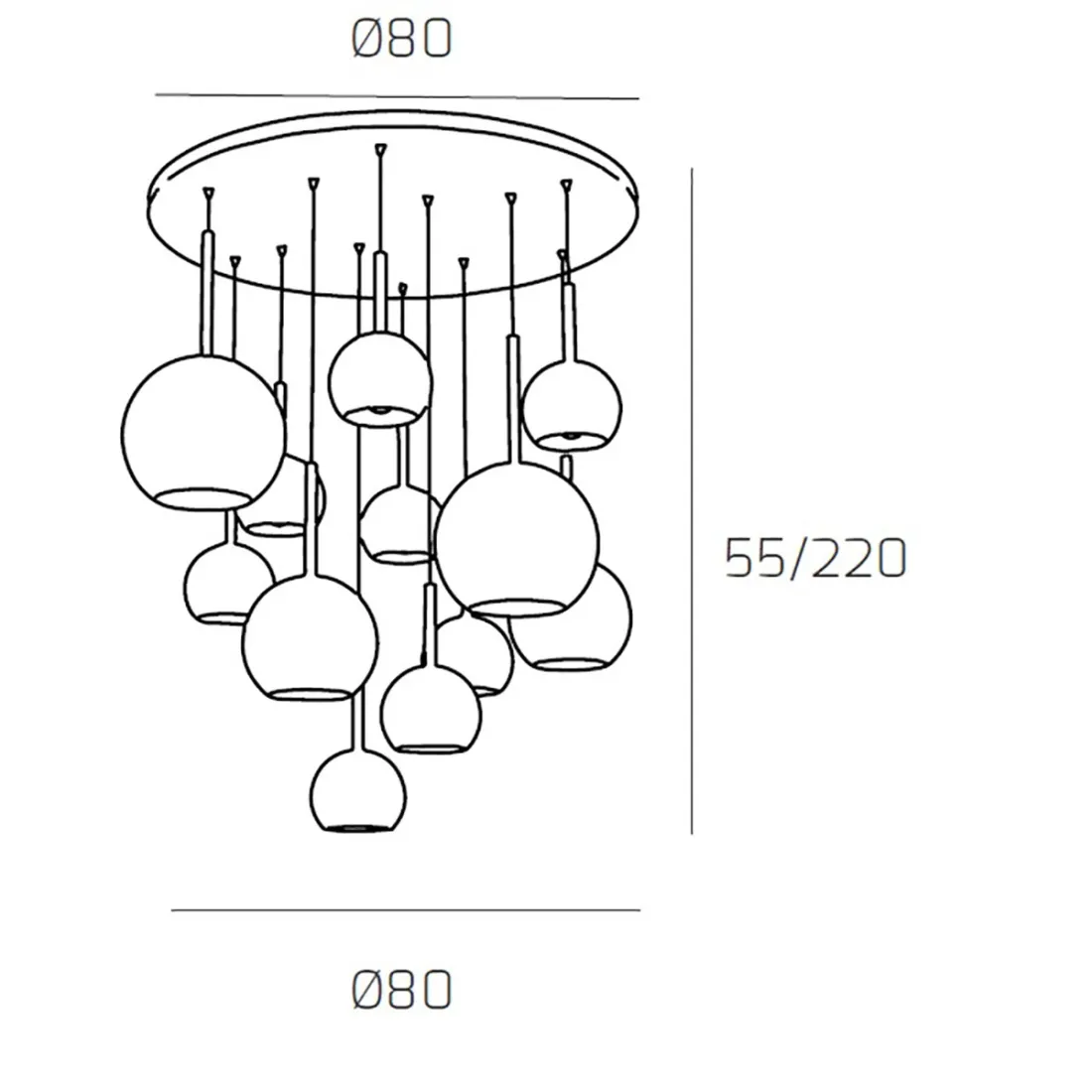 Lampadario TP-FUTURE S12 TMIX E27 LED vetro pirex soffiato colorato ampolla calate piastra moderno classico multiluce