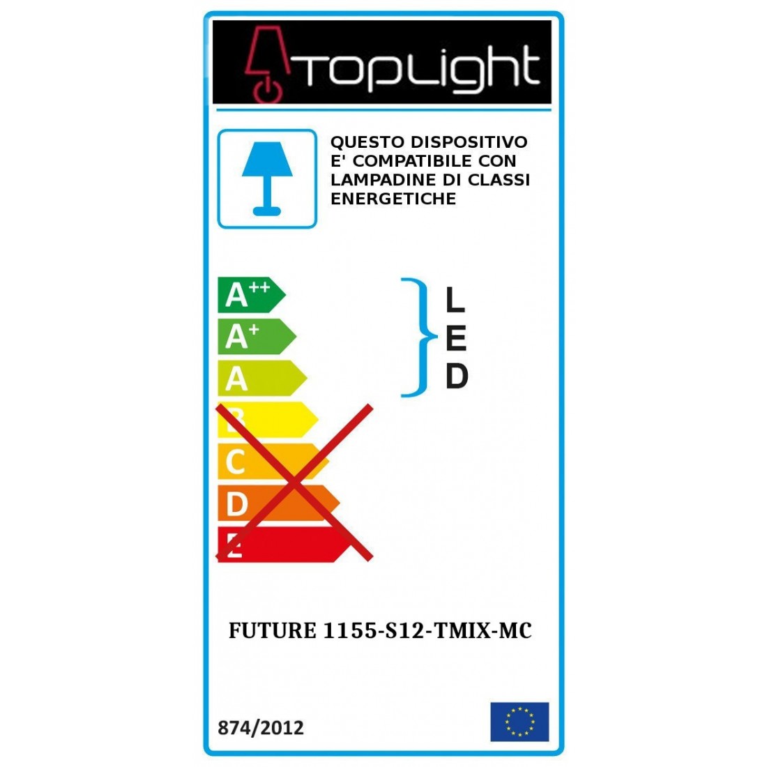 Lampadario TP-FUTURE S12 TMIX MC E27 LED vetro pirex soffiato colorato ampolla calate piastra moderno classico multiluce