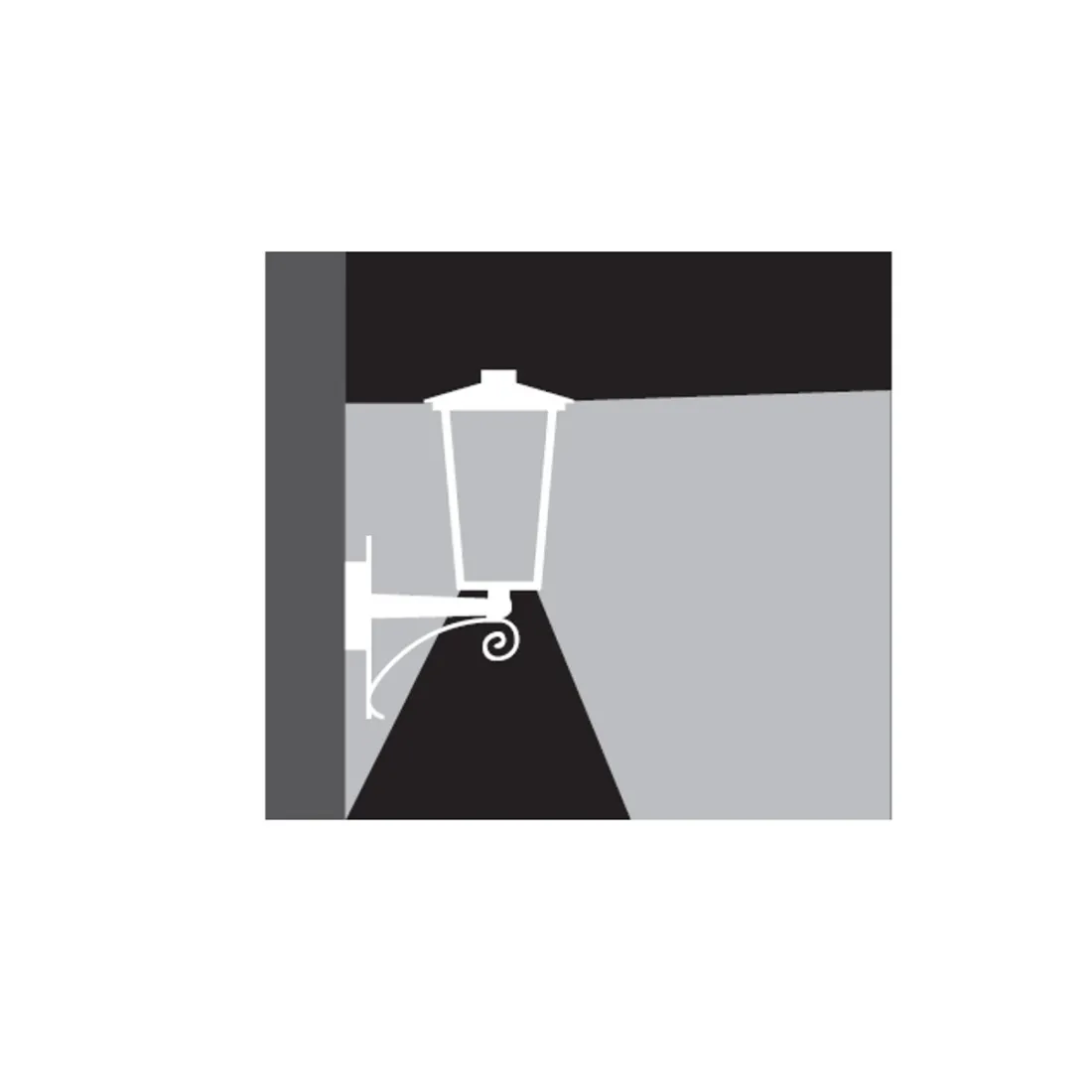 LV-NOTORIUS E27 LED applique murale haute lumière classique lanterne en aluminium applique murale blanc or rouille extérieur IP4