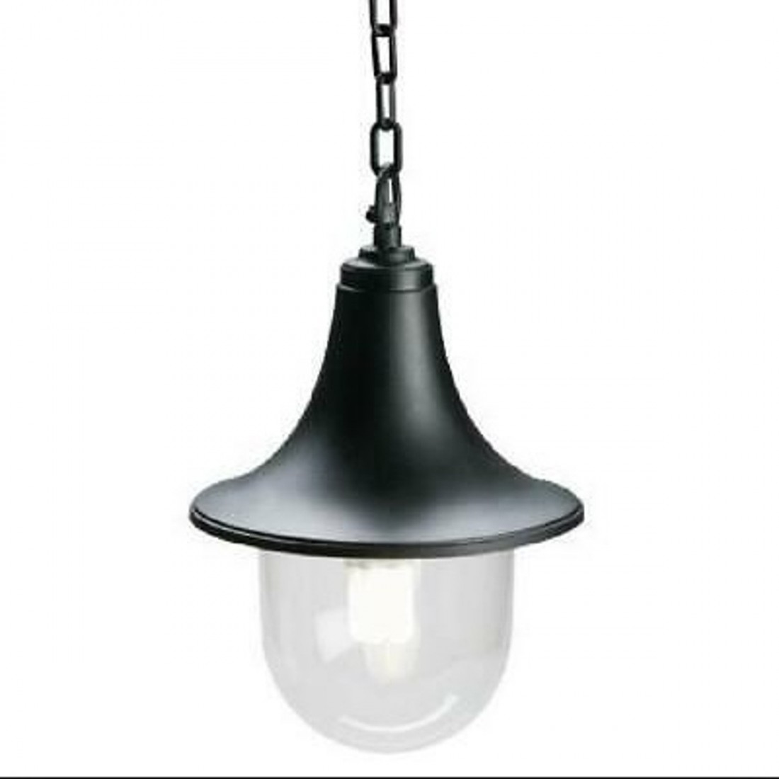 Lampadario LV-LAMPARA 350 E27 LED classico sospensione alluminio ruggine nero esterno IP43