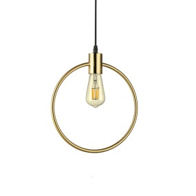 Suspension ID-ABC SP1 ROUND E27 LED intérieur rond laiton métal satiné classique