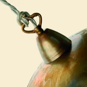 Sospensione BA-ELISOP 35 rustica interno ottone invecchiato E27