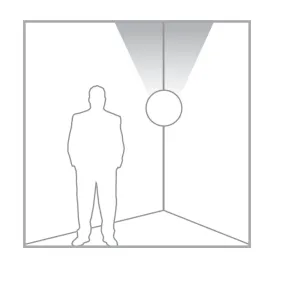 Applique BF-2393 3008 17W LED gesso bianco verniciabile lampada angolo gesso interno IP20