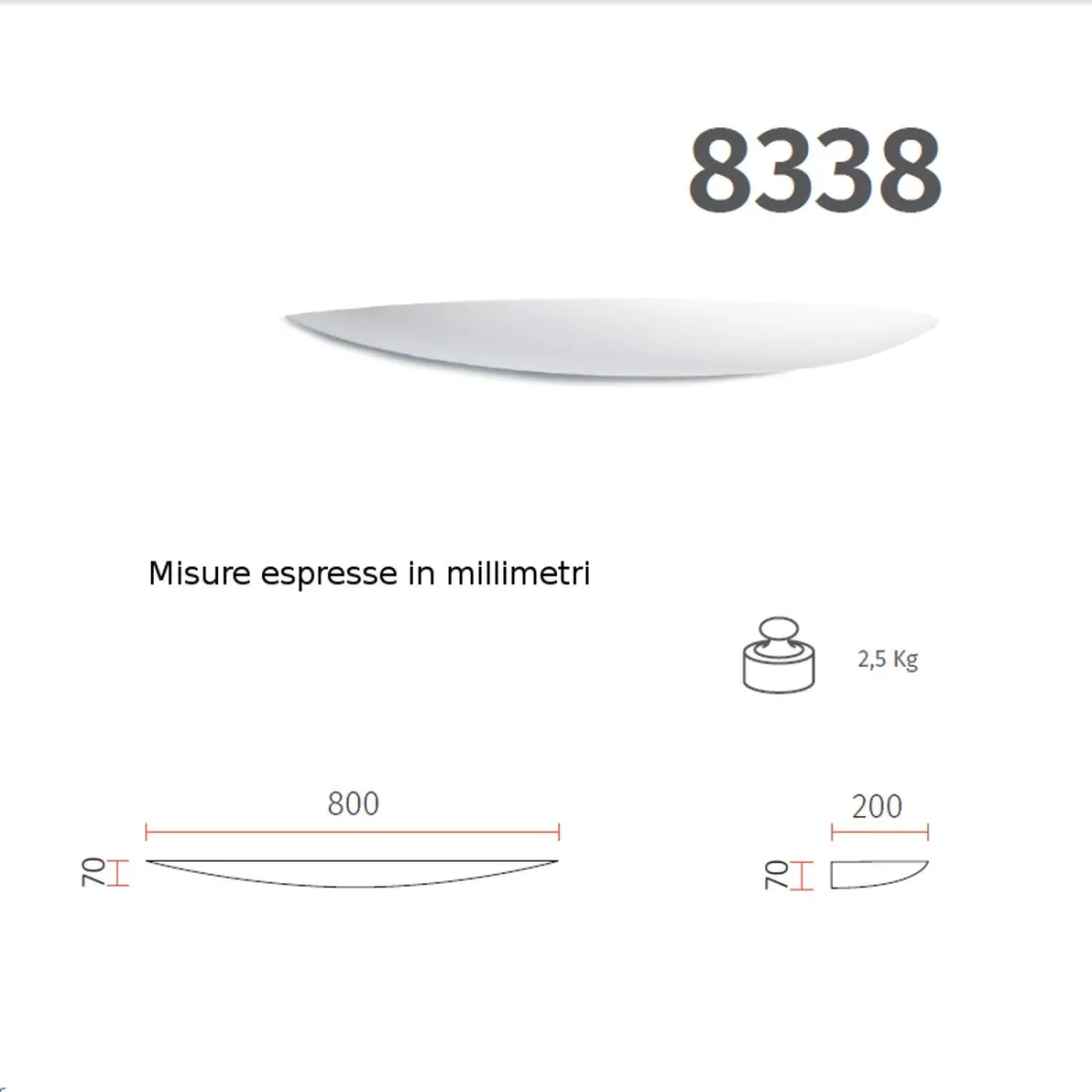 BF-8338 3067 Belfiore applique murale